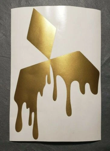 Calcomanía adhesiva de vinilo con logotipo de Mitsubishi de graffiti por goteo para 3000gt Lancer Evo Eclipse Foto 2 de 3