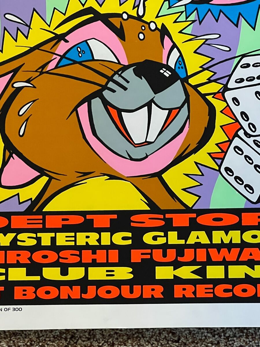 Frank Kozik Tokyo Japan 1996 Original Poster Signed and Frank Kozik Tokyo Japan 1996 Original Poster Signed and