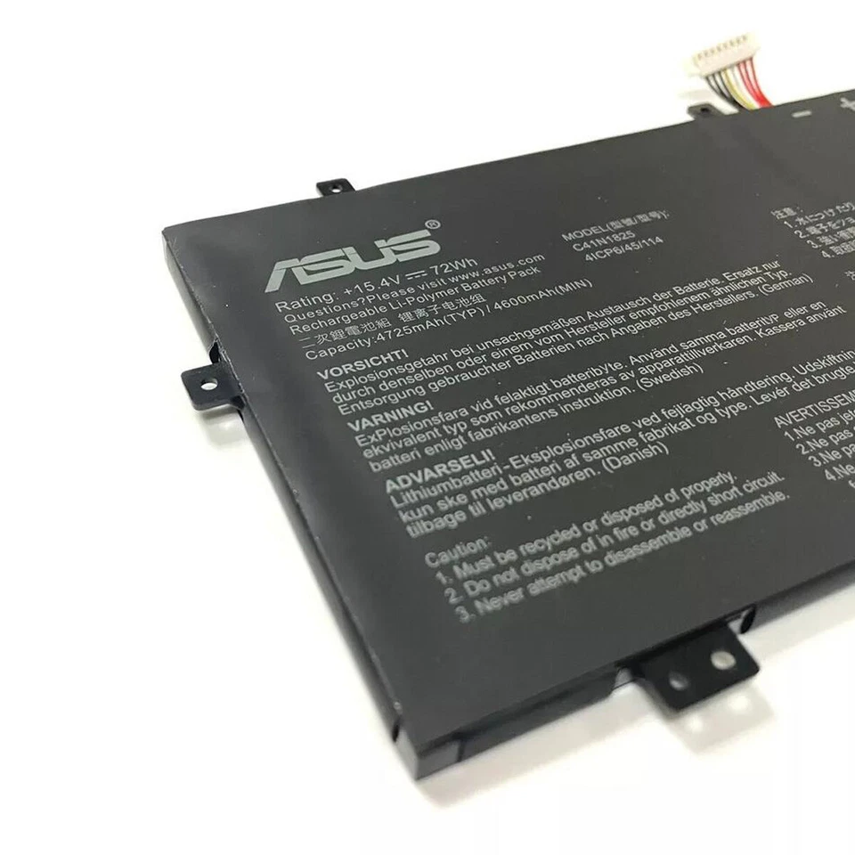 2026 Genuine Laptop Battery C41N1825 For ASUS VivoBook 14 X403FA ADOL14F I403FA - Изображение 3 из 4