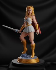 She-ra (1) Unpainted  1/6 resin model kit and base abe