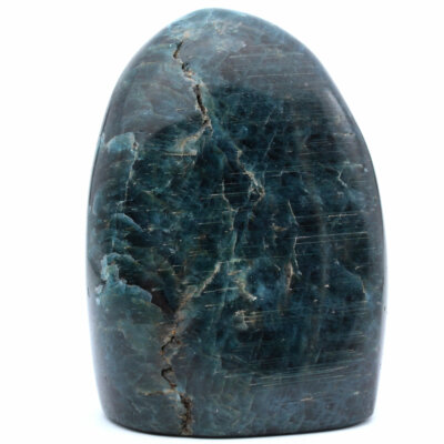 Green apatite 775gr 100mm from Madagascar