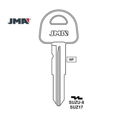 JMA Uncut Key Blank Fits for Suzuki - SUZ17 - SUZU-8 (10 Pack)