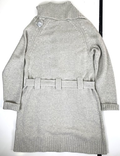 Lord & Taylor Cashmere and Wool blend Gray cardigan, belted size Large NWOT - Picture 14 of 19