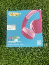New JLab JBuddies POP 2 in 1 Wireless Bluetooth Wired Kids On-Ear Headphones