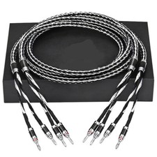 Paar 8N OCC Reines Kupfer mit Versilbert HiFi...