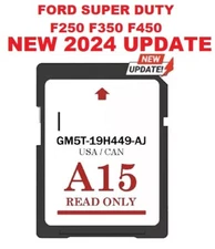Ford SUPER DUTY F250 F350 F450 MAP UPDATE A15 SD Card Navigation 2024 US/CAN