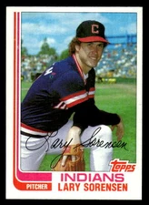 1982 Topps Traded #111T Lary Sorensen Card Cleveland Indians