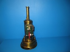  Stehende  Messing Dampfmaschine höhe 39 cm  #D24