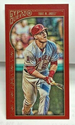 Mike Trout 2015 Topps Gypsy Queen #1 - Mini Rot Parallel #' D 2/50 - Angels