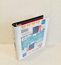 Brand New Pen + Gear 1.5-inch Binder Bundle, D Rings, White