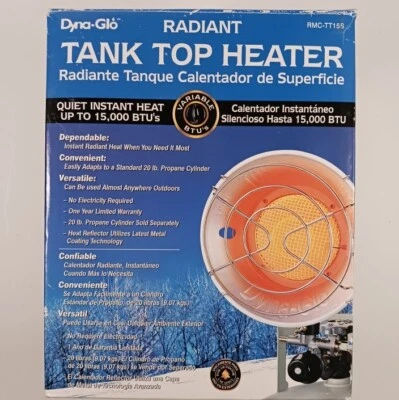 Dyna Glo Radiant Tank Top Heater 15,000 BTU's - Image 1 of 4