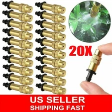 20 Pcs Adjustable Misting Nozzle Gardening Watering Brass Spray Sprinkler Set