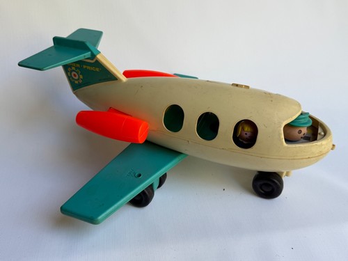 Fisher Price '70s Little People Airport, 2 Planes, Helicopter, Bus & Accessories - Picture 8 of 13