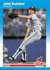 1987 Fleer Glossy #245 John Butcher NM-MT Indians  ID:79692