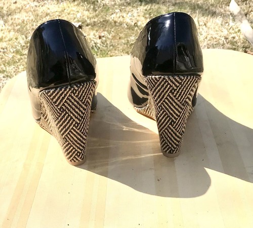 Just Fab Women's Platforms Size 10 Black Shoes New With Damaged Box - Picture 5 of 7