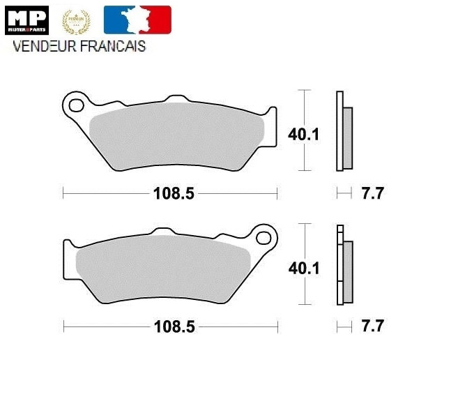 Plaquettes de frein avant Aprilia 650 Pegaso à friction stable