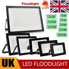 LED Floodlight 10W 20W 100W 300W 500W Waterproof IP65 Security Outdoor Lamps