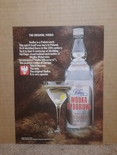 Polmos Vodka Wyborowa 1972 Vodka Revista Anuncio/Bar/Man Cave