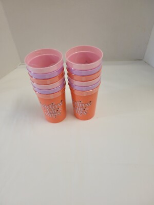 lot x2 packed party halloween plastic cups w/''widow bit tipsy'' (6) 14.5 oz cups 