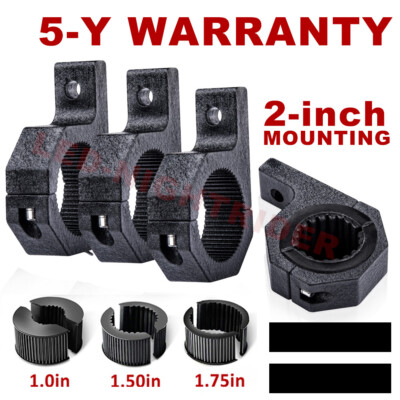 4X LED Light Roll Bar 2'' Mounting Bracket Clamp for Can Am X3 Polaris RZR XP1000