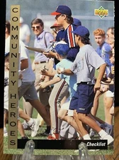 1993 Upper Deck Community Heroes Checklist Jim Abbott Baseball Card #30