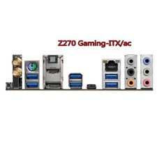 For ASRock Z270 Gaming-ITX/ac Shield I/O IO Rear Baffle Backplate Motherboard