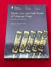 THE GREAT COURSES MYTHS LIES OF LANGUAGE USAGE LINGUISTIC DVD & COURSE GUIDEBOOK