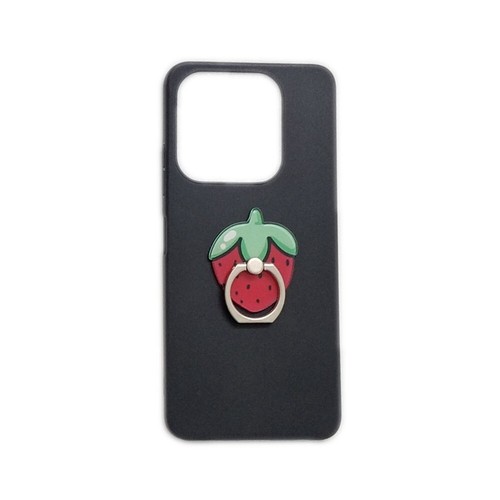 For Optus X Tap 3 3D Strawberry Finger Ring Stand Holder Soft TPU Phone Cover - Picture 2 of 4