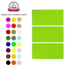 Name Badge Writable Stickers 4 x 2 Inch Rectangular Colored Craft Label