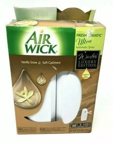 Air Wick Automatic Spray Vanilla Snow Soft Cashmere Discontinued Edition NEW