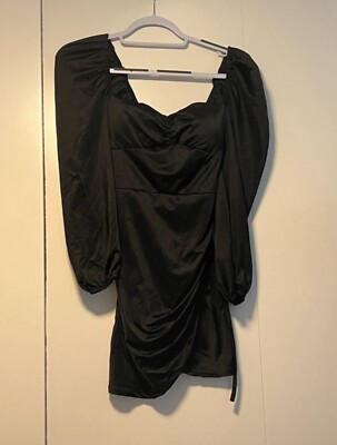 slim fit dress slacks Black Lace High Neck Mini Dress main image 0