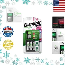 Energizer Rechargeable AA and AAA Battery Charger with 4 AA NiMH Batteries