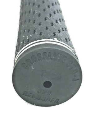 Lamkin Crossline Black Golf Grip - Standard Size, 3GEN Rubber, PGA Tour Style