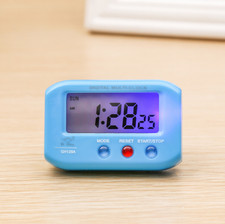 2.7" Small LCD Digital Time  Date Alarm Clock Stop Snooze Night Light Kitchen