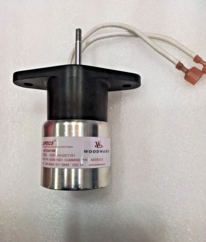 ACTUADOR MADERA MODELO 24V - 0250-24A3UC11S1 - 8250-1503 CUMMINS P/N - A053E213 Foto 2 de 4