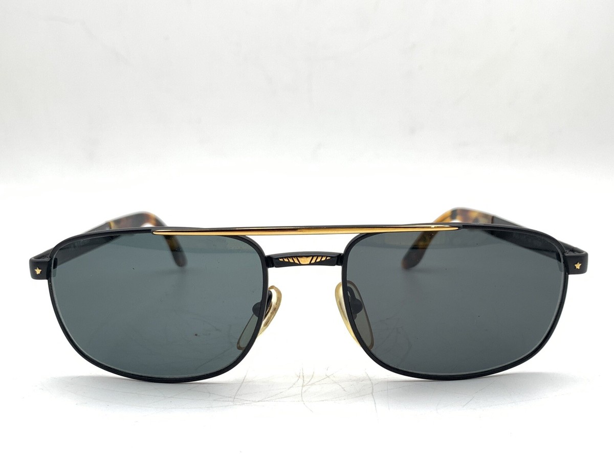 O Marines 5175 NEOR Vintage 90s unique black Square sunglasses