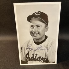 George (Snuffy) Stirnweiss signed VTG autograph RPPC JSA Cert! Indians (d.1958!)