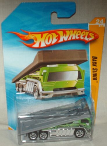 Hot Wheels 2010 New Models #24 Back Slider green,ex.card,i combine shipping