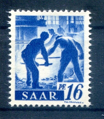 Saar 231IIfAG Rubber Side Print MNH Unstamped BPP (L2276