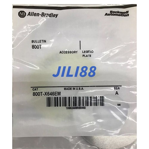 New Sealed 800T-X646EM Emergency Stop Legend Plate Allen-Bradley Fast Ship - Picture 2 of 3