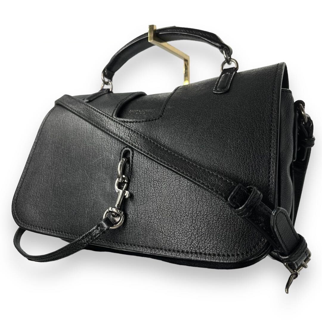 Borsa Saint Laurent 2way messenger pelle nera usata ottime condizioni originale JPN