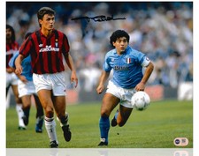 PAOLO MALDINI SIGNED AC MILAN ITALY LEGEND 14x11 PHOTO (ACG CERT AG17417)