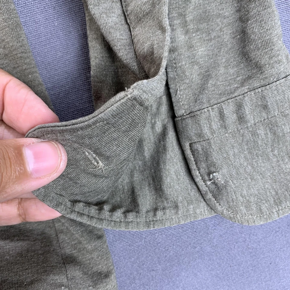 Camisa Armani Collezioni Para Hombre Mediana Beige Hecha en Italia Jersey Tejida Con Botones Foto 4 de 4