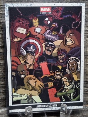 2025 Panini Marvel Anthology AVENGERS VS X-MEN #80 NM+ Base For LESS, CHASE RARE