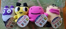 TAMAGOTCHI 1997 lot of 4 Bean Pets plush toys with tag Kaybee sticker