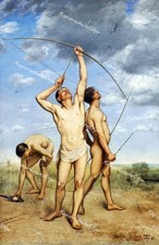 Hans Thoma archer Archer Sagittario hunting zodiac nude erotic nude boy