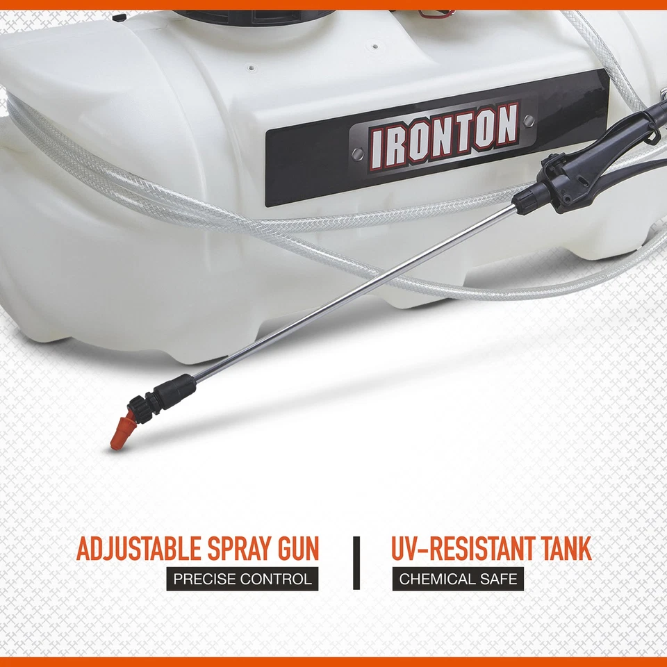 Pulverizador puntual Ironton ATV, capacidad de 16 galones, 2,1 GPM, 12 voltios Foto 3 de 4