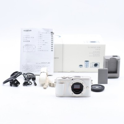 OLYMPUS PEN E-PL10 Mirrorless Camera Body, White (Shutter Count:1644)