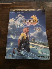 Final Fantasy X Official Strategy Guide Brady Games Signature Series w/poster
