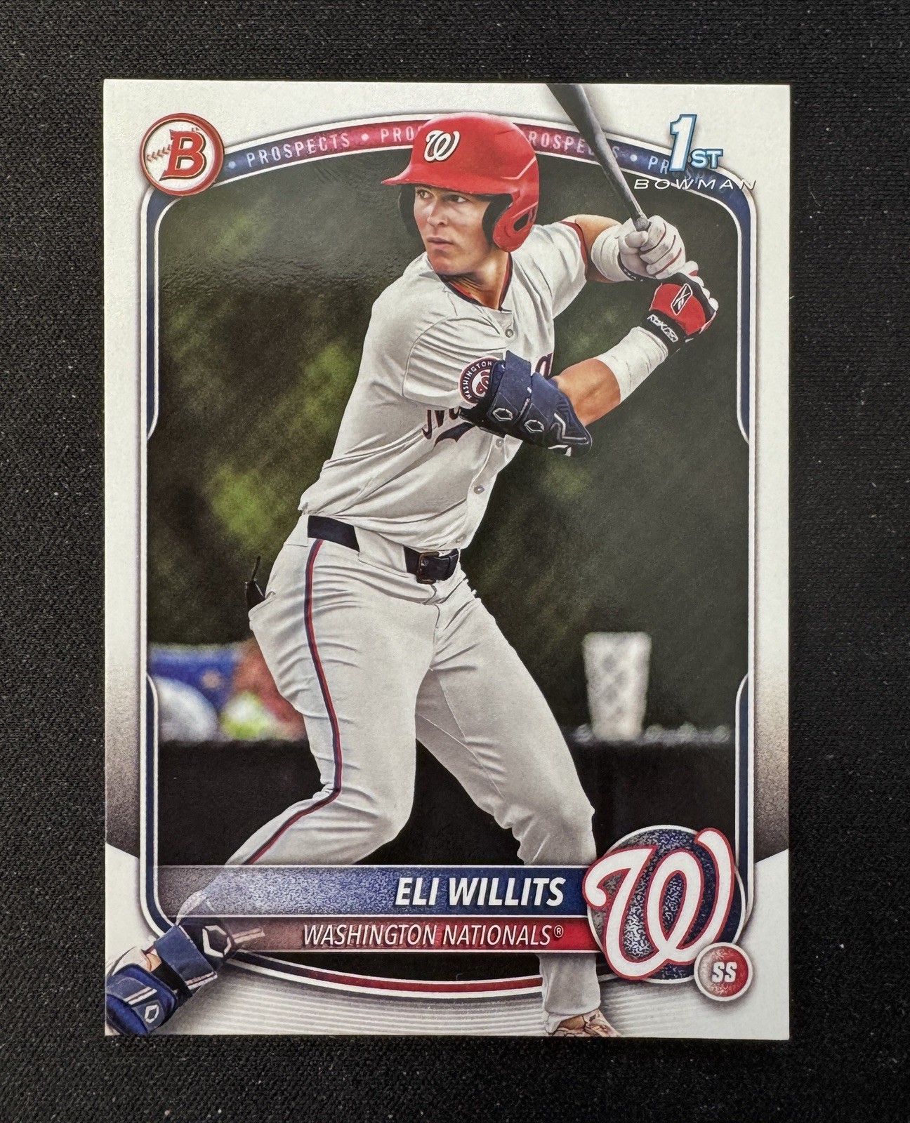 2025 Bowman Draft Baseball Eli Willits Nationals 1st Bowman Paper Base #BD-1